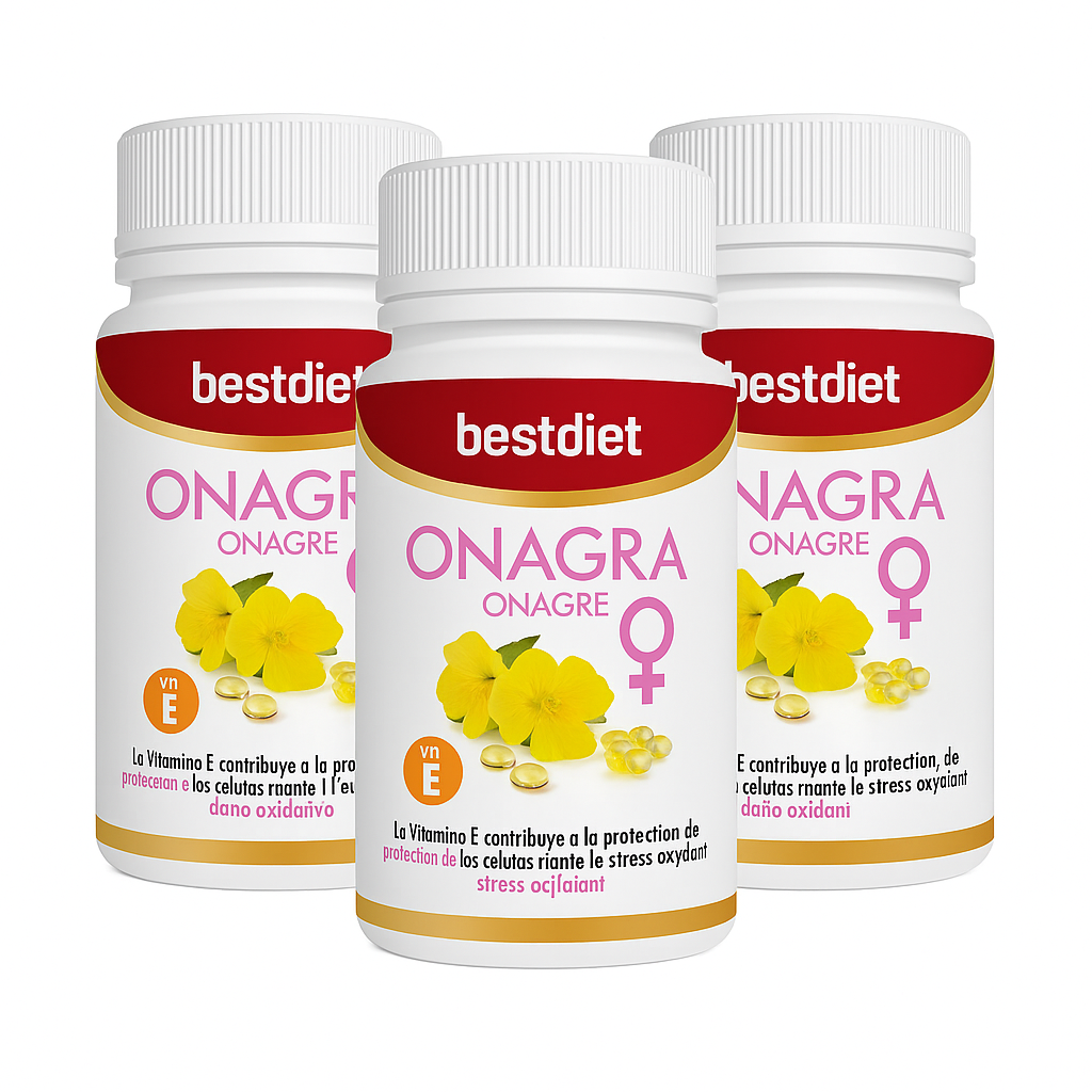 Onagra con Vitamina E – Bienestar Femenino Natural